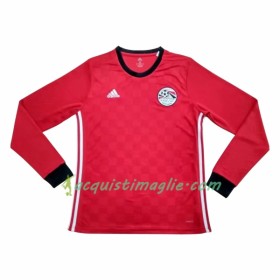 Divisa di Calcio Egitto Prima Mondiali 2018 Manica Lunga